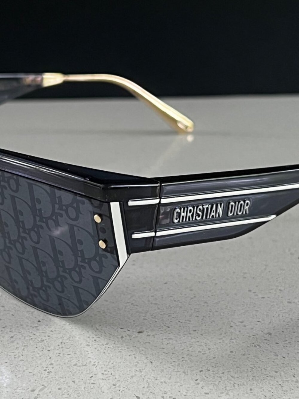 DIOR DiorClub M3U D-frame acetate and gold-tone sunglasses - Picture 7 of 11